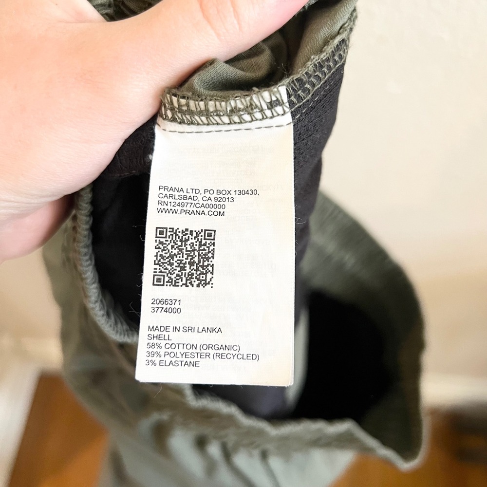 Prana‎ Palisades Ripstop E-Waist Pants Jogger in Rye Green Gorpcore Size L - Picture 14 of 15